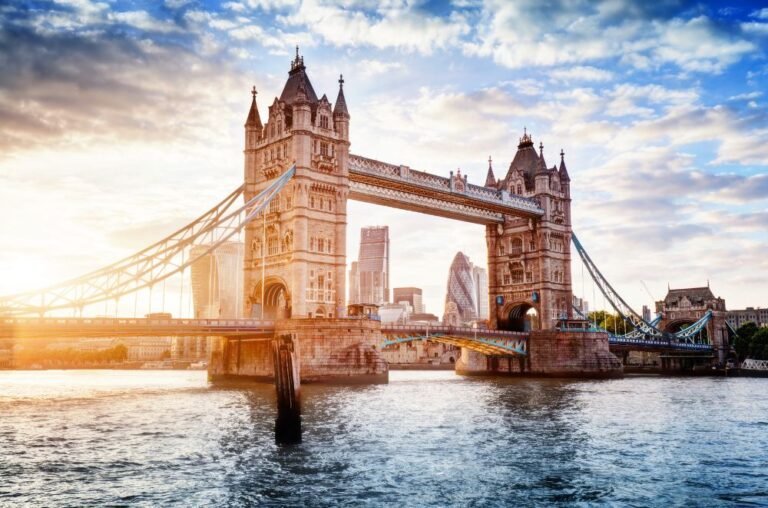 Tower bridge over the river themes